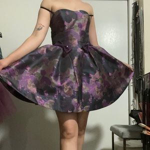 Betsey Johnson purple floral dress